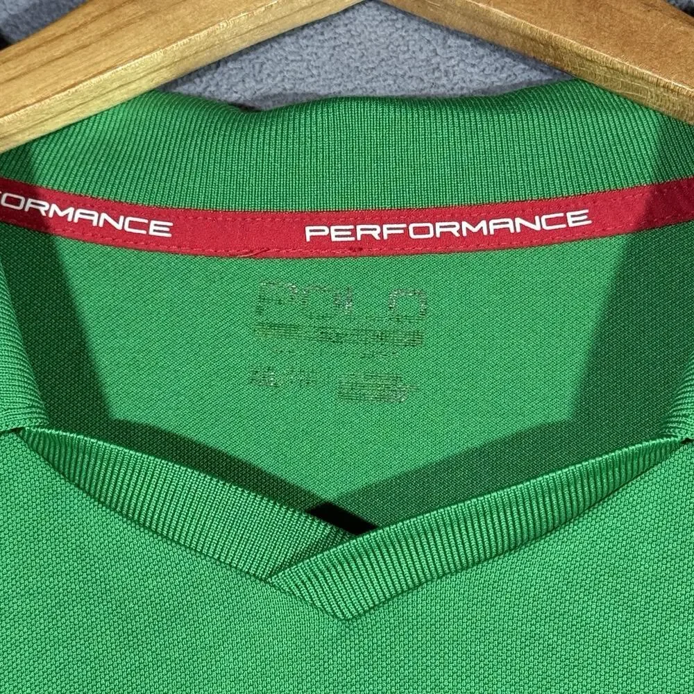 Polo Ralph Lauren Performance Big Pony Polo Shirt Crest Mens 2XL Green Italia
